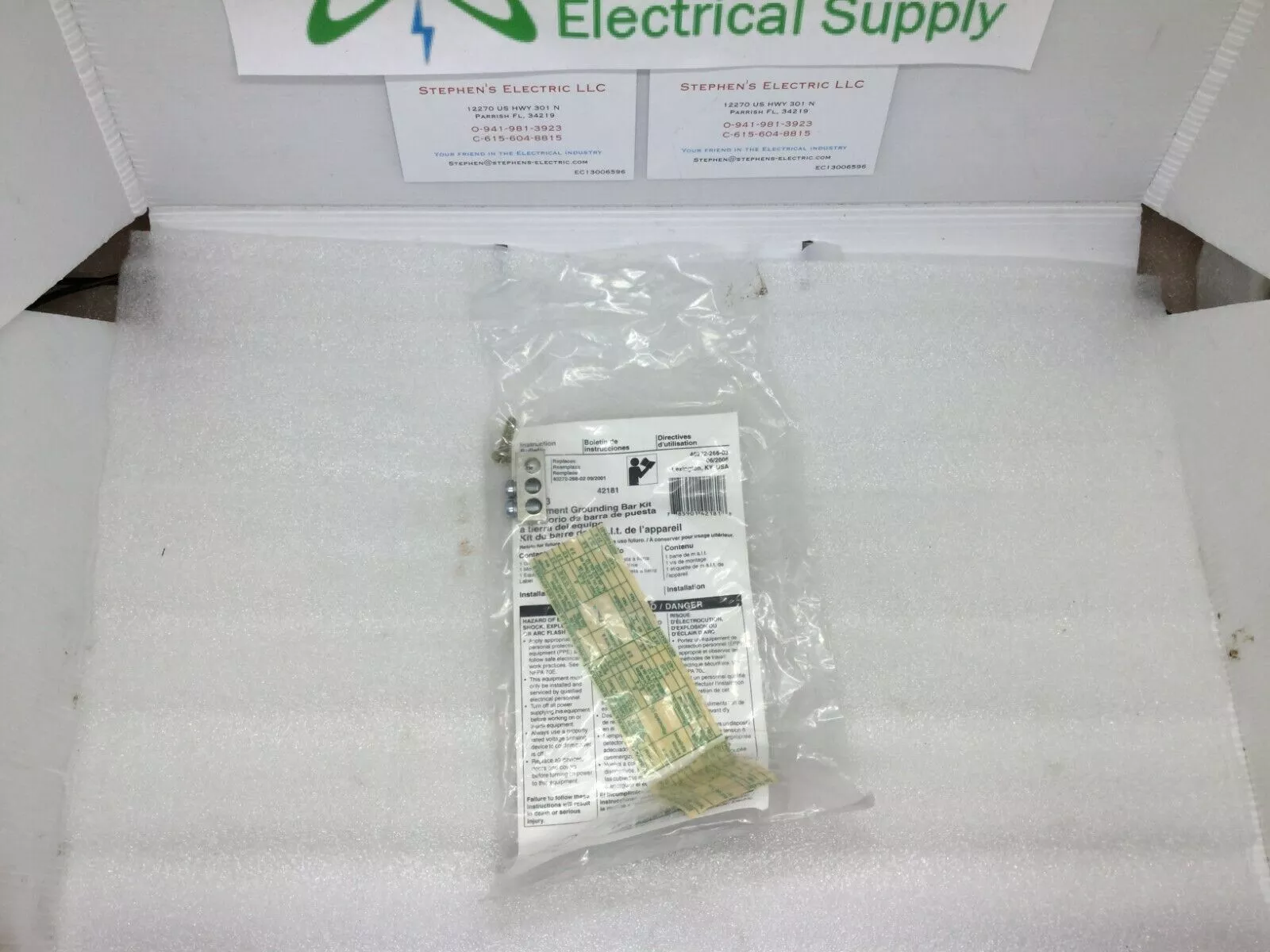 (1) Square D Gtk03 Equipment Grounding Bar Kit