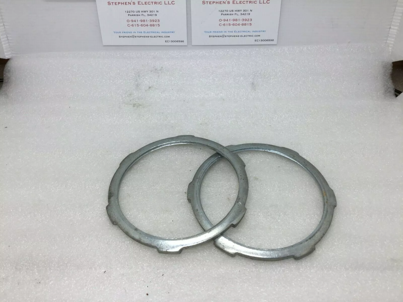 (2) 3 1/2″ Threaded Locknuts Electrical Conduit Steel City