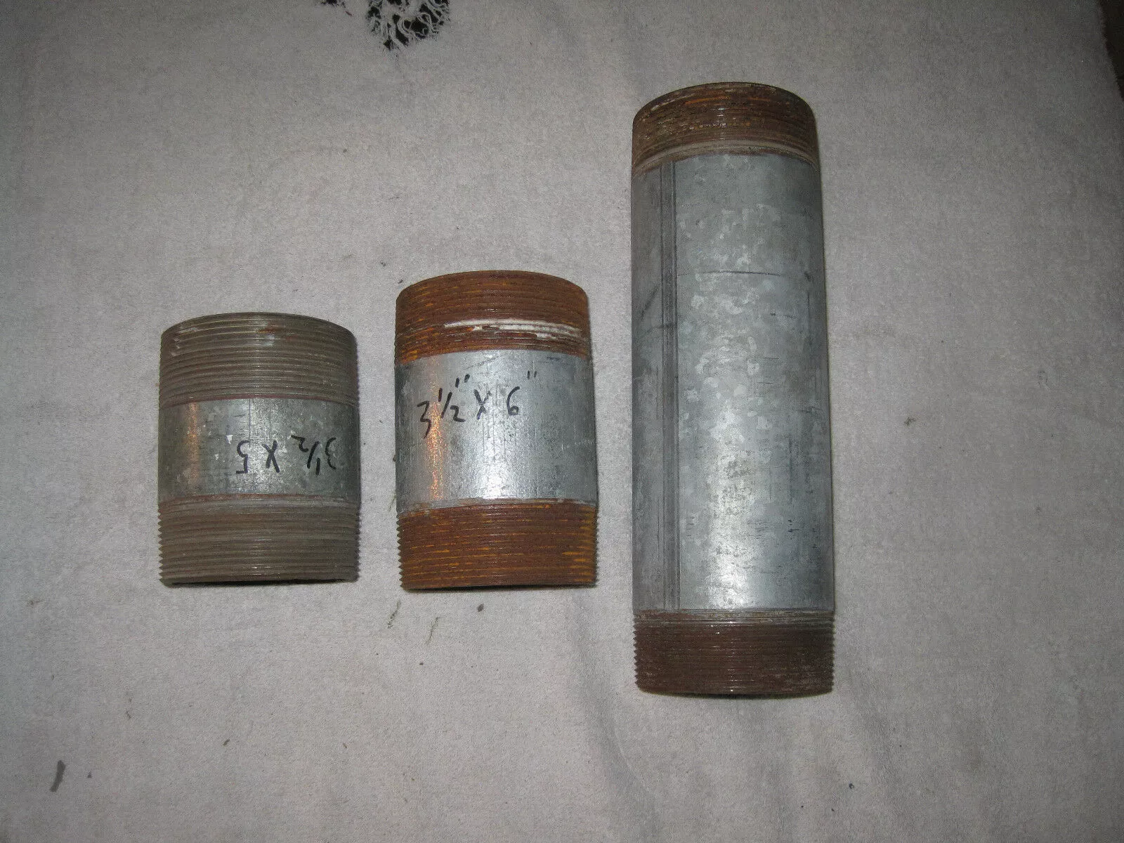 (3) Piece Assortment 3 1/2″ Pipe Nipples