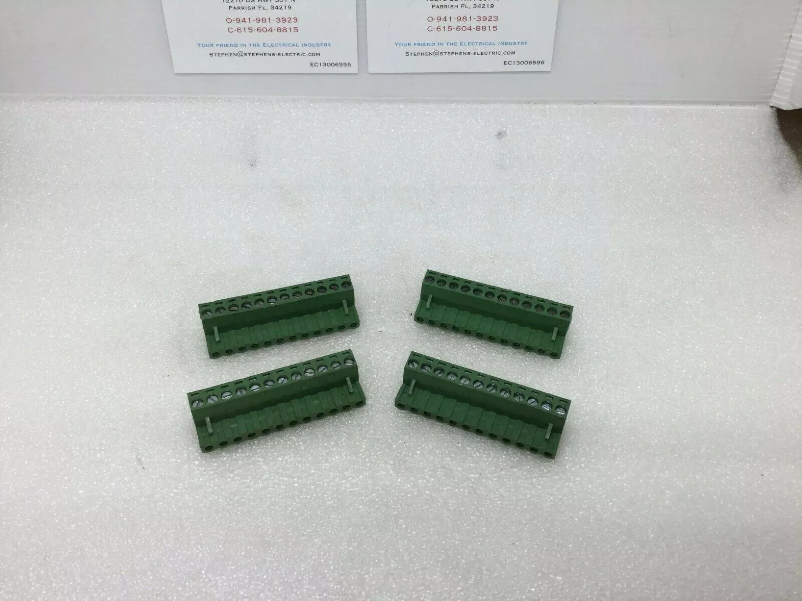 (4) 12 Position Terminal Block Plug, Female Sockets 0.200″