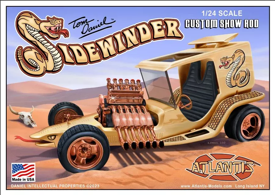 Atlantis Models - 1/24 Tom Daniel Sidewinder Custom Show Rod Plastic Model Kit