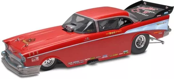 Atlantis Models - 1/24 Tom McEwen '57 Chevy Funny Car Plastic Model Kit, Skill Level 2