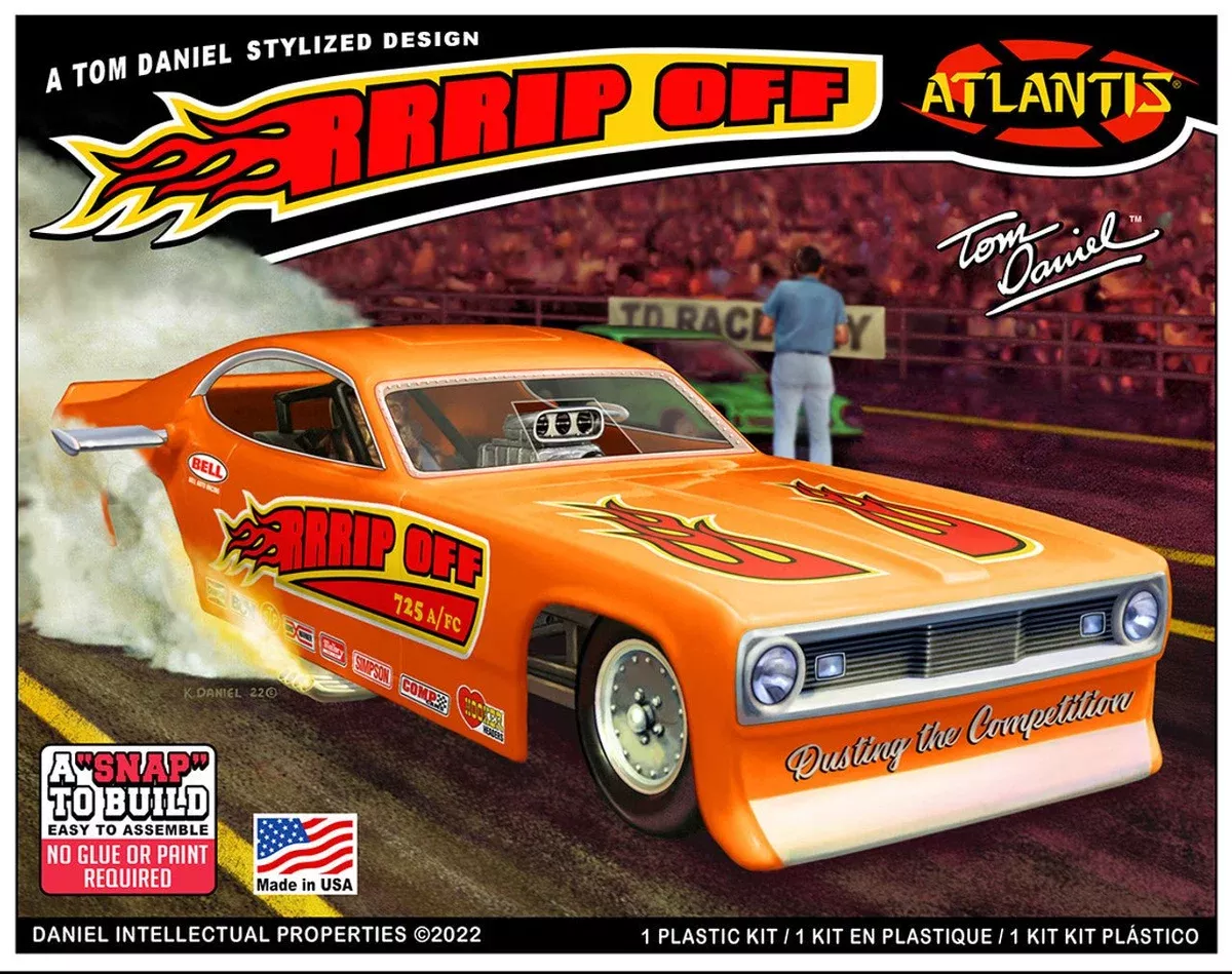 Atlantis Models - 1/32 Scale Snap Tom Daniel RRRRip Off Funny Car Plastic Model Kit