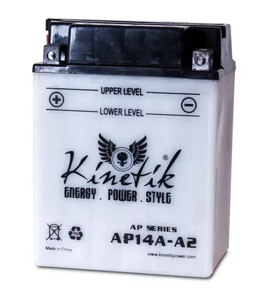 Deka YB14A-A2 Motorcycle Battery (superseded by WPX14AH-BS)