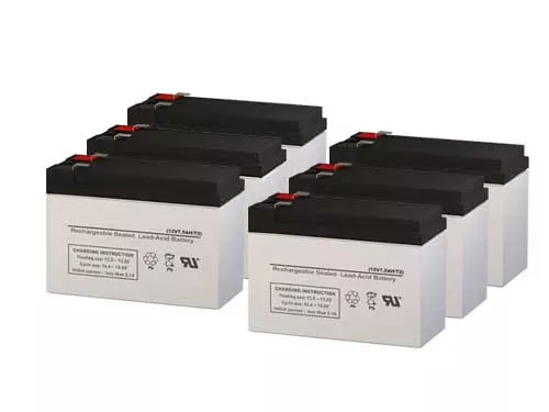 SLA Battery Set of 6 Compatible with CyberPower OL2000RMXL2U