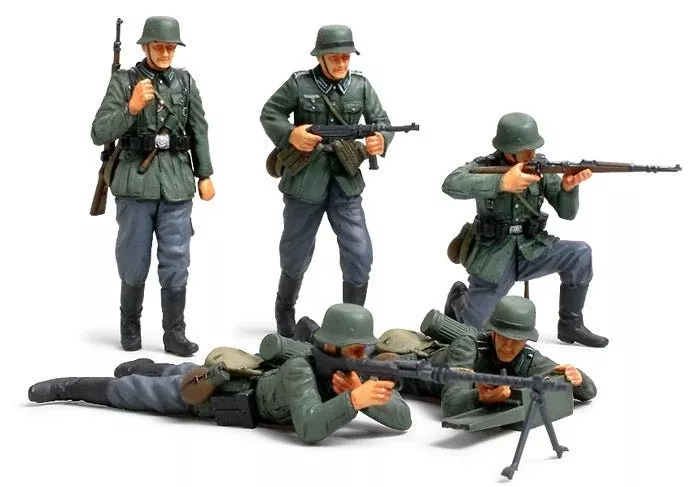 Tamiya - 1/35 German Infantry Miniatures Plastic Model Set