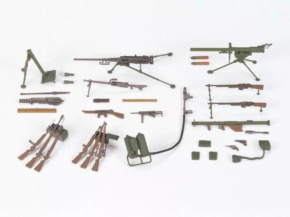 Tamiya - U.S. Infantry Weapons Set Plastic Model Kit, Ca221